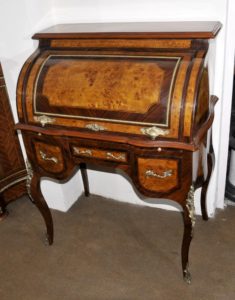 路易十六卷顶部桌子核桃局Plat家具