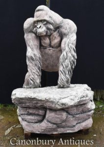 巨人生命石大猩猩花园雕像猴子猿艺术
