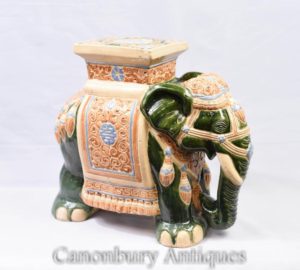 英语陶器陶器大象座位Raj