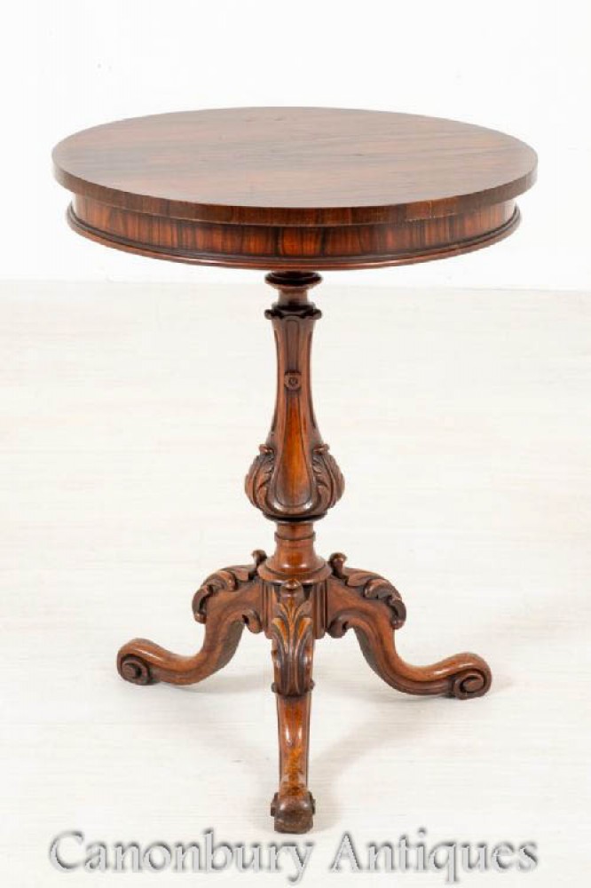 维多利亚时代边桌-古董临时餐桌约1850年