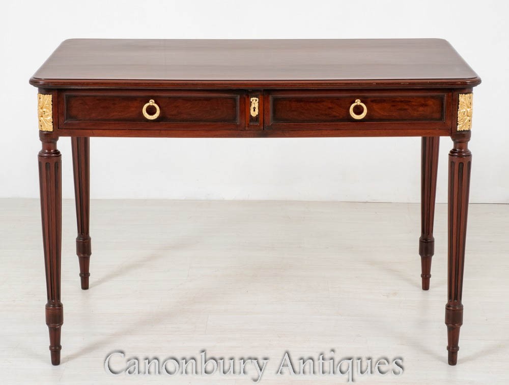古董法式边桌-红木书桌1880