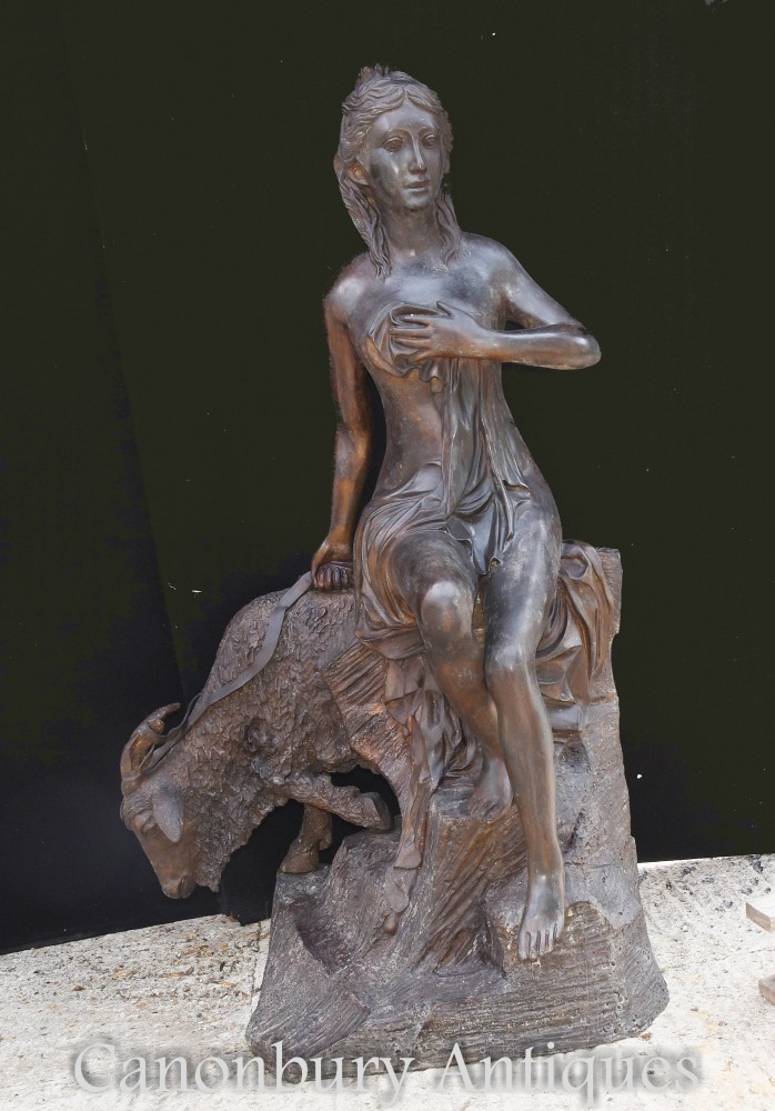 大型青铜雕像戴安娜和拉姆-古典花园女神阿耳emi弥斯