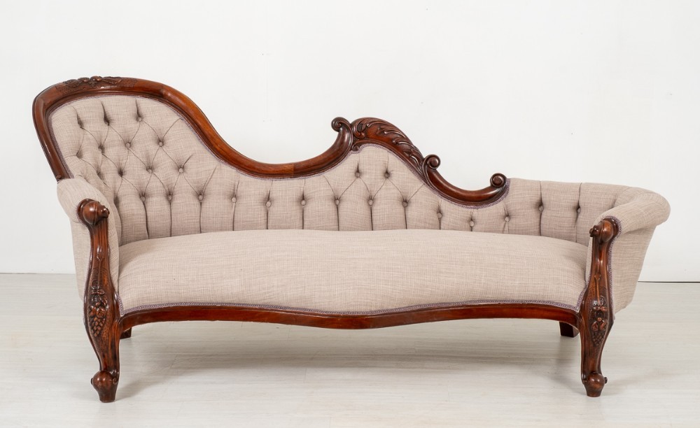 维多利亚时代的长椅-仿古沙发床1860