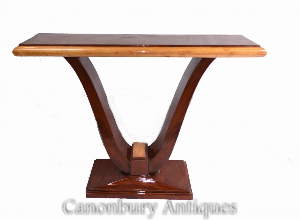 装饰派艺术大厅桌-红木控制台桌