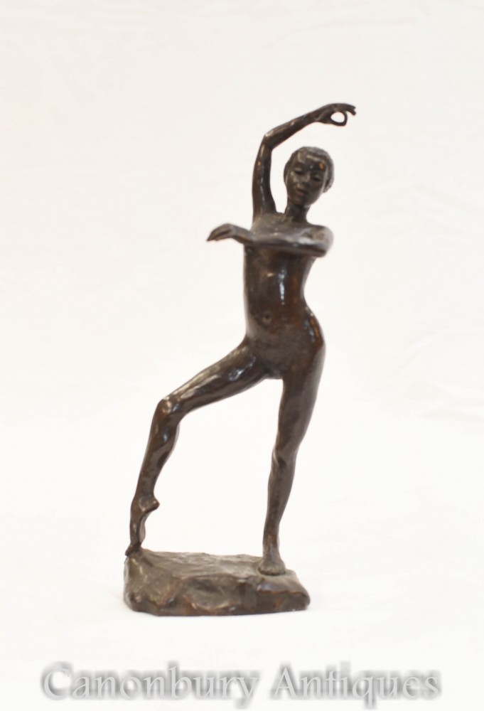 裸体若虫舞者青铜雕像伊特鲁里亚艺术