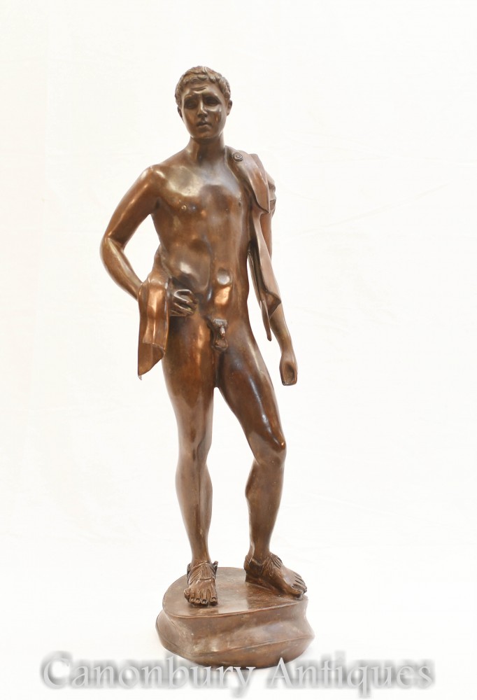青铜裸体大卫雕像-古典雕像