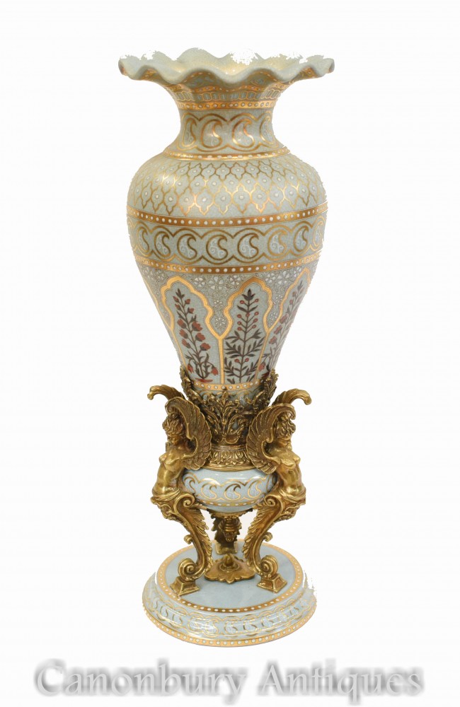 法国新艺术风格的陶瓷花瓶-翅ary形